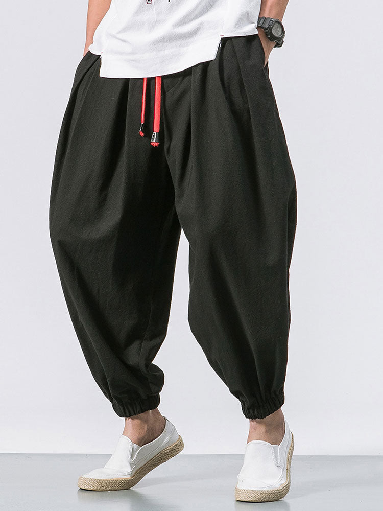 Harlan Loose Drawstring Pants-Waves And Trunks