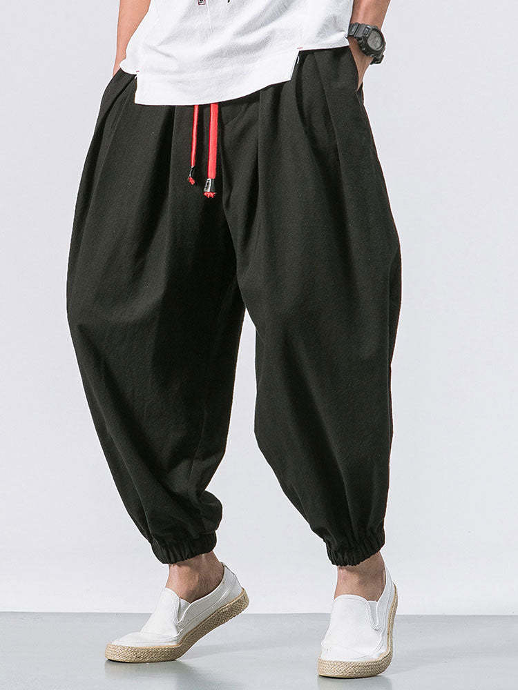 Harlan Loose Drawstring Pants-Waves And Trunks