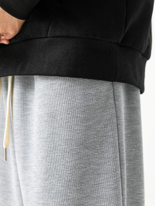 Embroidery Waffle Joggers-Waves And Trunks