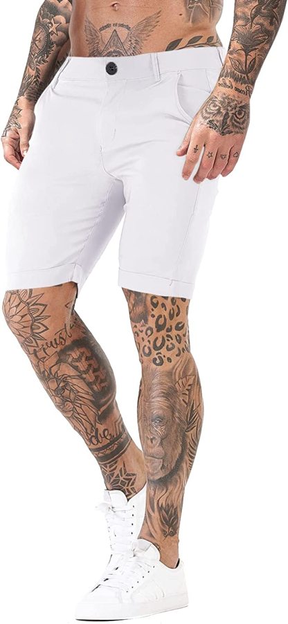 Stretch Chino Short Pants-Waves And Trunks