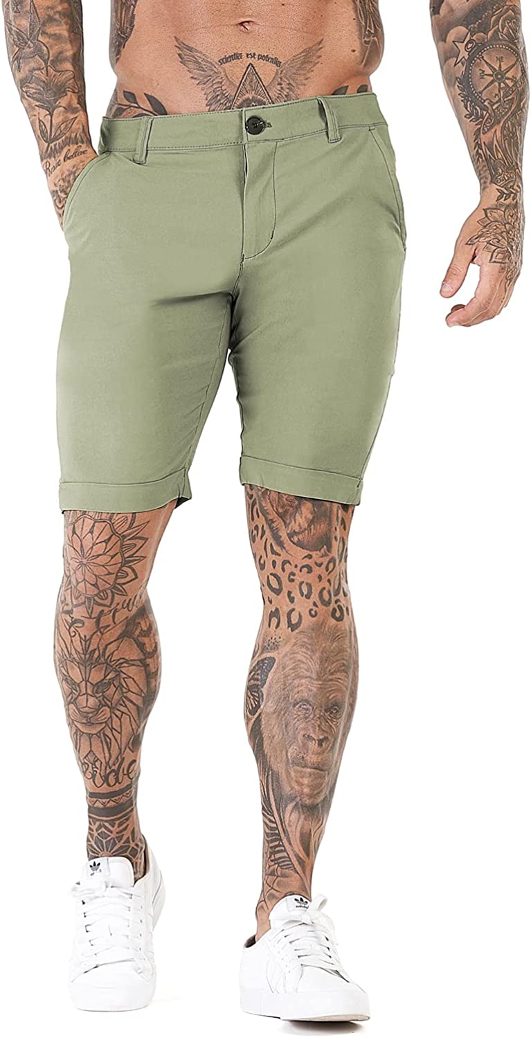 Stretch Chino Short Pants-Waves And Trunks