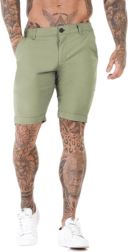 Stretch Chino Short Pants-Waves And Trunks
