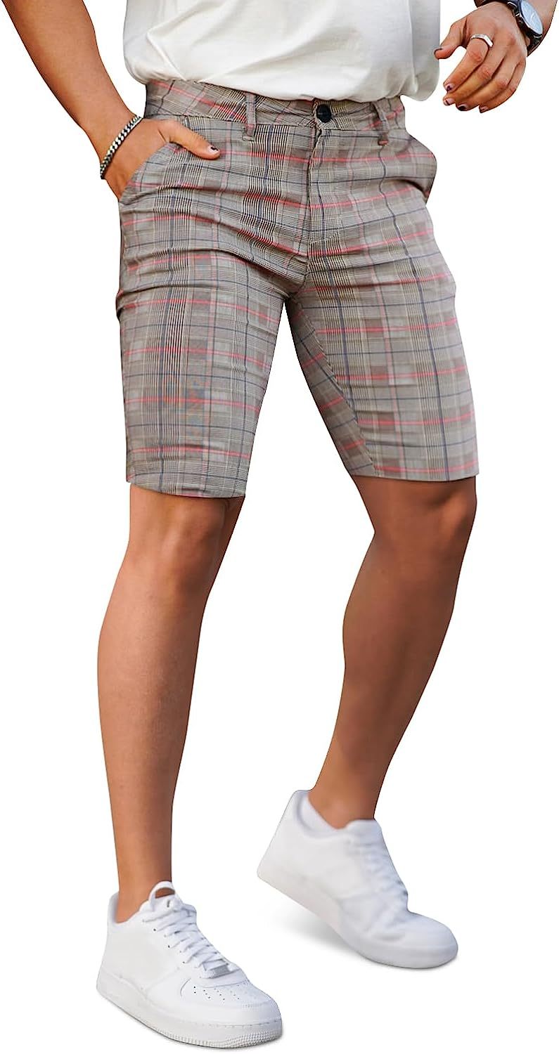 Zipper Closure Slim Fit Chino Short-Waves And Trunks