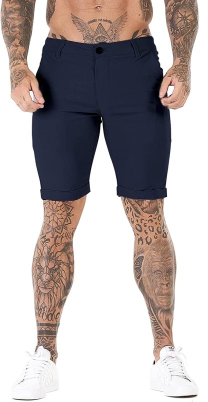Stretch Chino Short Pants-Waves And Trunks