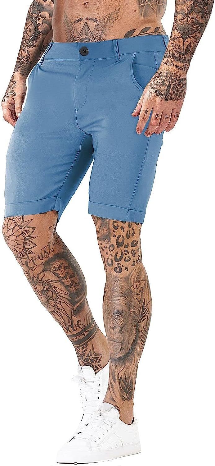 Stretch Chino Short Pants-Waves And Trunks