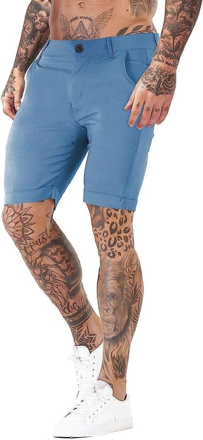 Stretch Chino Short Pants-Waves And Trunks