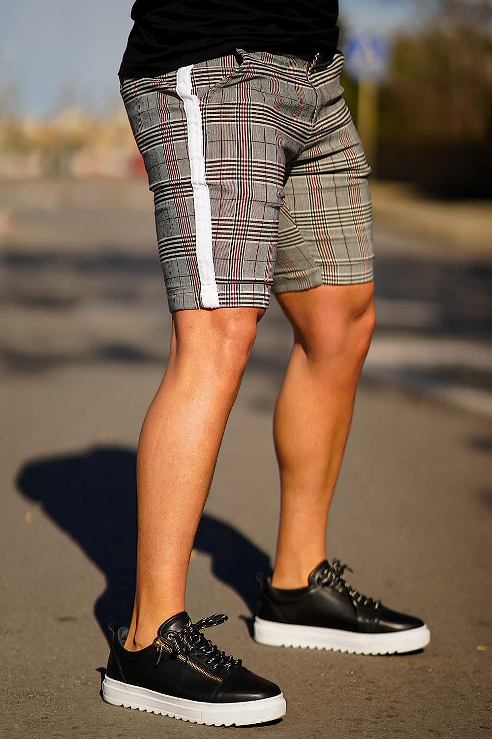 Zipper Closure Slim Fit Chino Short-Waves And Trunks