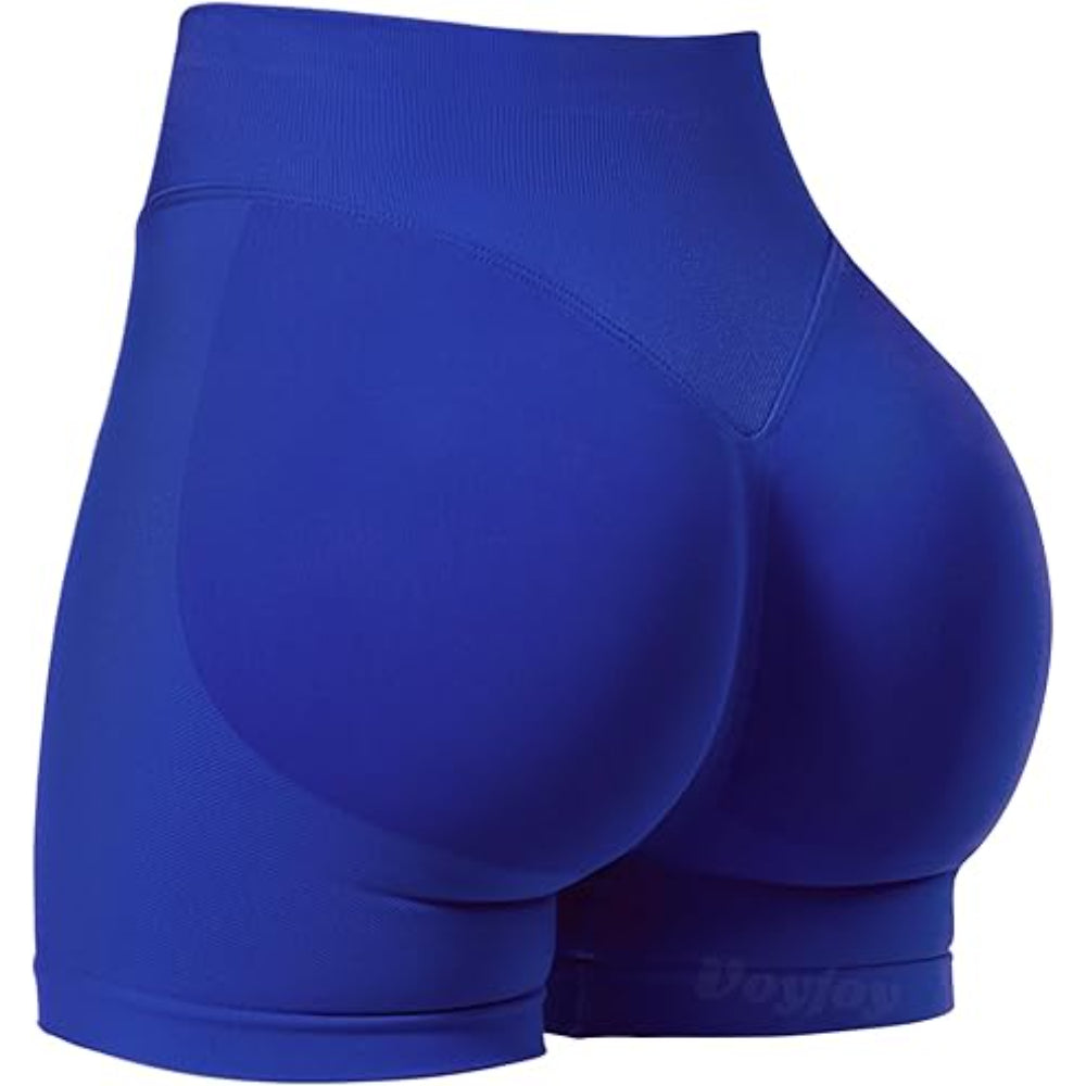 Seamless Compression Shorts - High-Rise Waistband and Ruched Design-Waves And Trunks