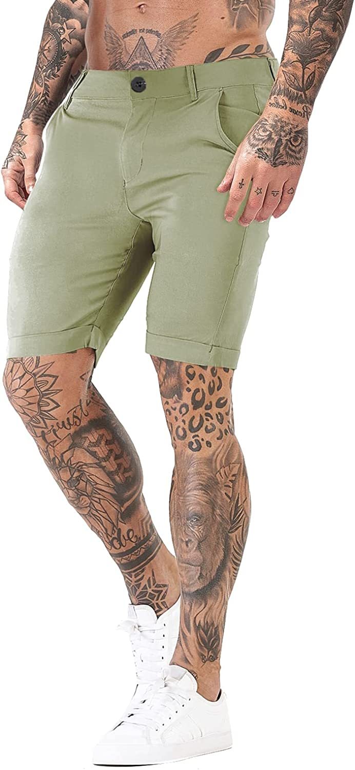 Stretch Chino Short Pants-Waves And Trunks