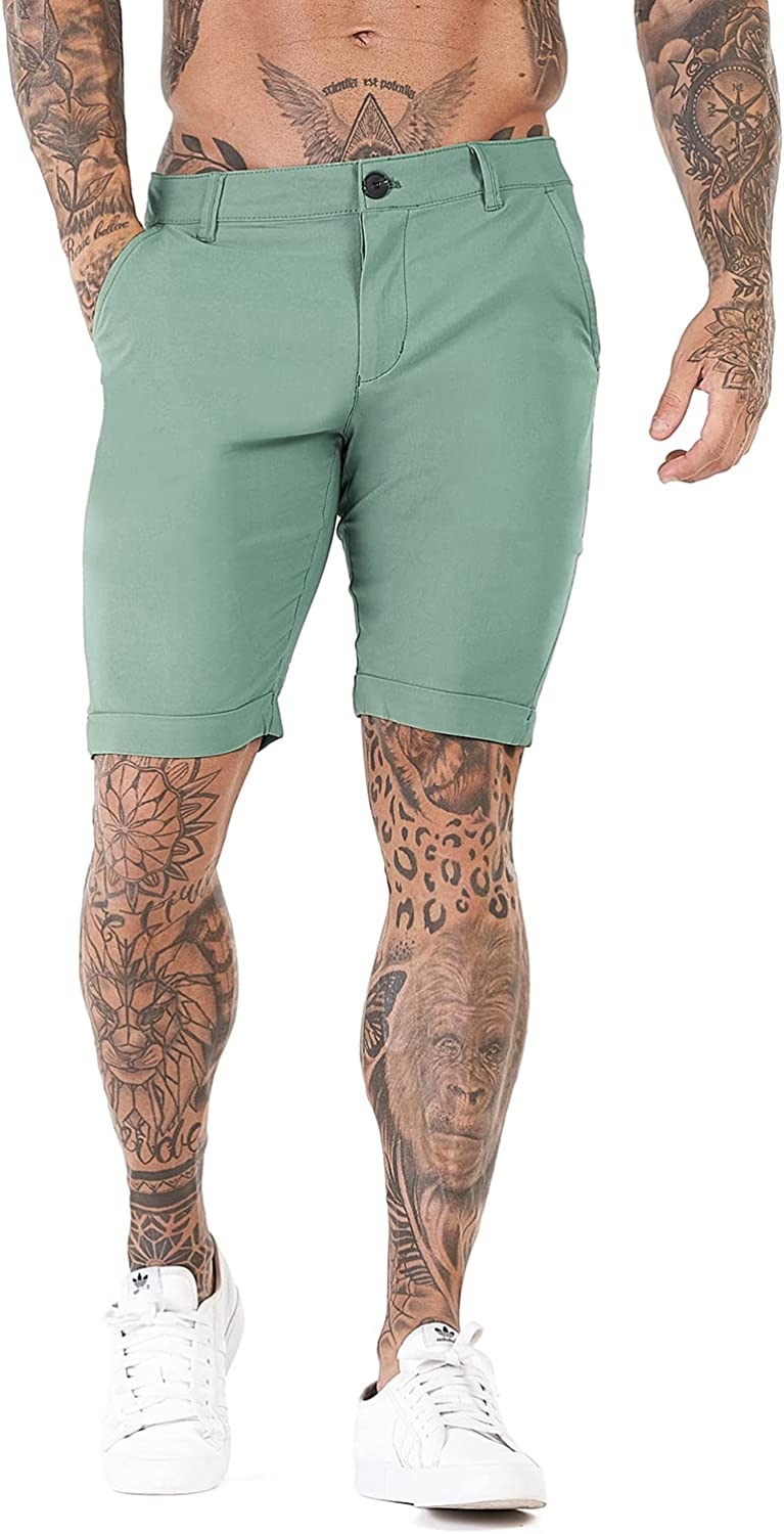 Stretch Chino Short Pants-Waves And Trunks
