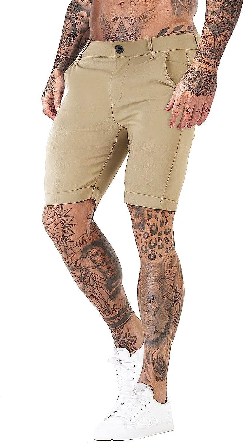 Stretch Chino Short Pants-Waves And Trunks