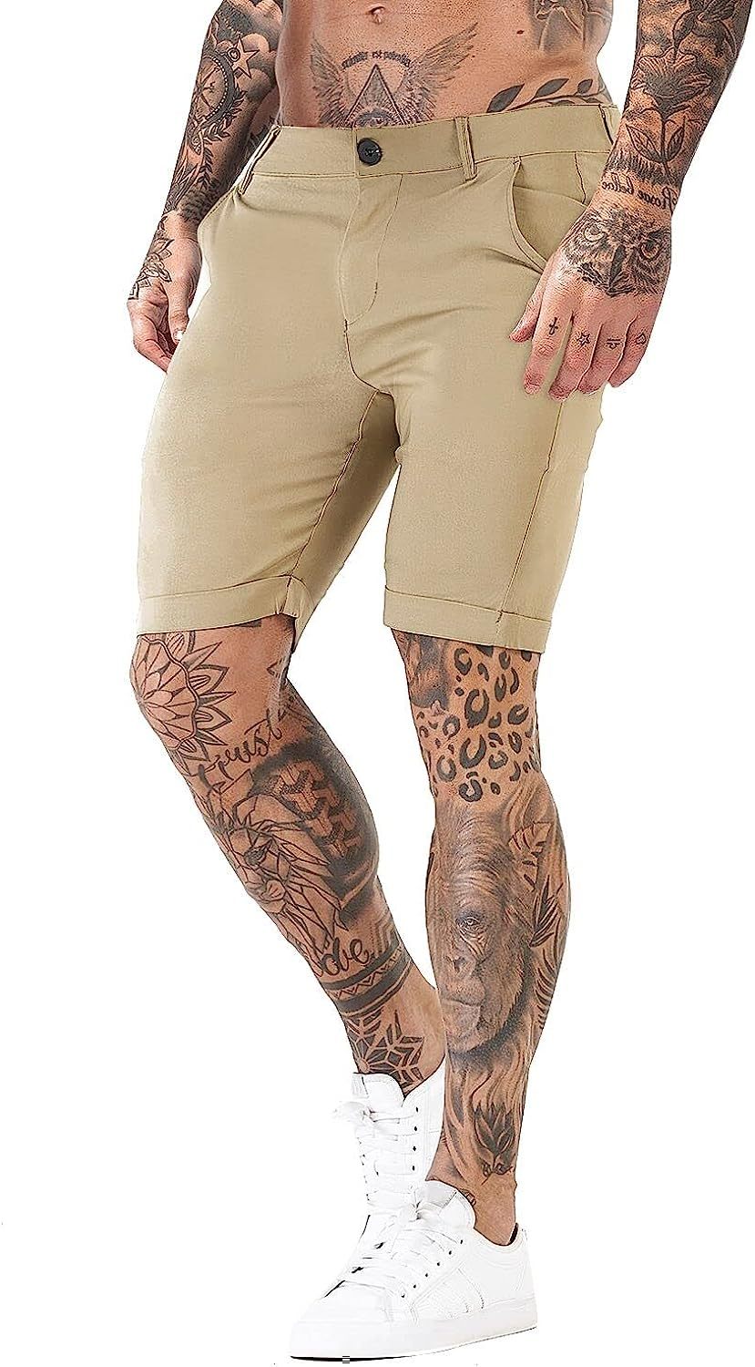 Stretch Chino Short Pants-Waves And Trunks