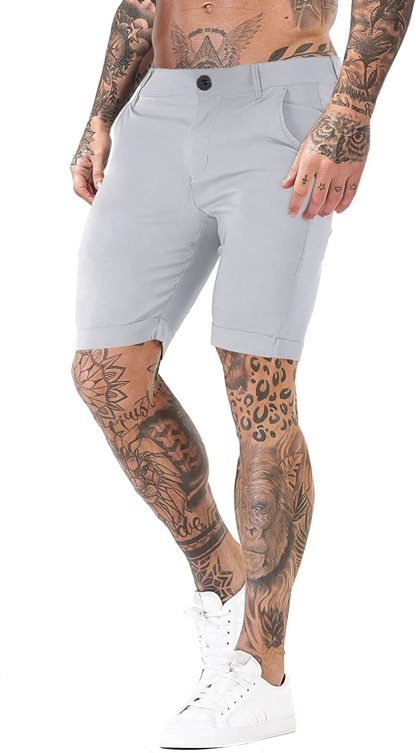 Stretch Chino Short Pants-Waves And Trunks