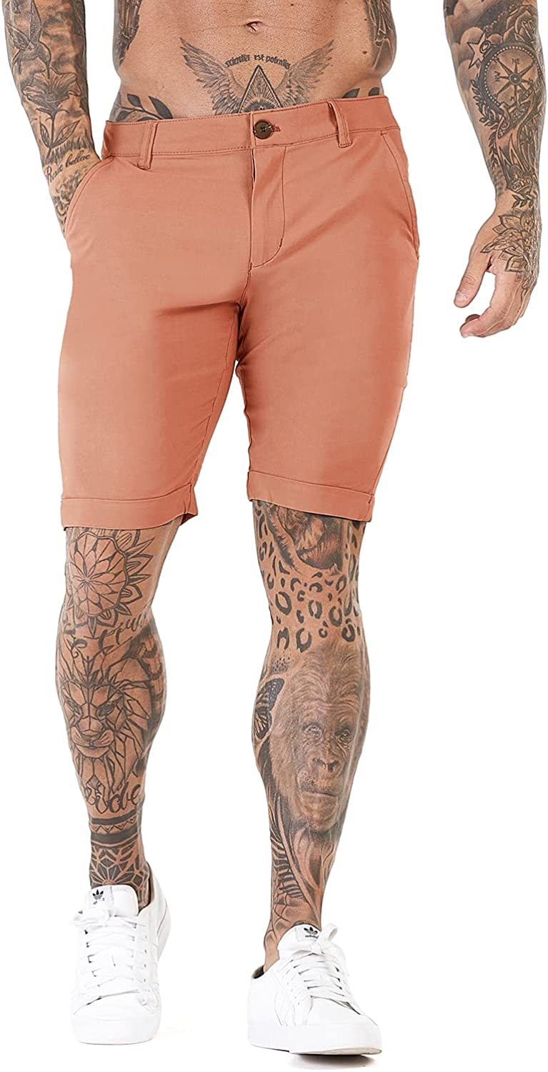 Stretch Chino Short Pants-Waves And Trunks