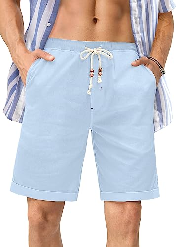 Adjustable Casual Summer Beach Shorts-Waves And Trunks