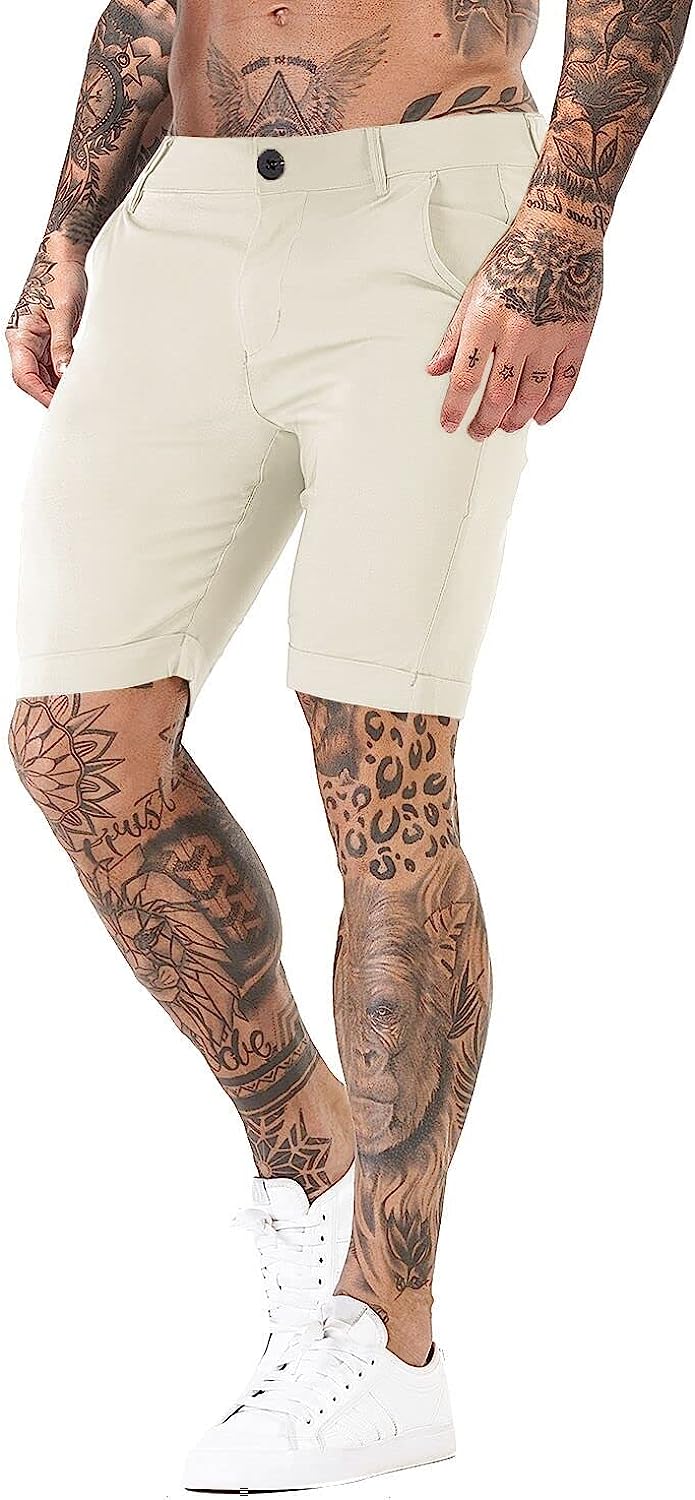 Stretch Chino Short Pants-Waves And Trunks