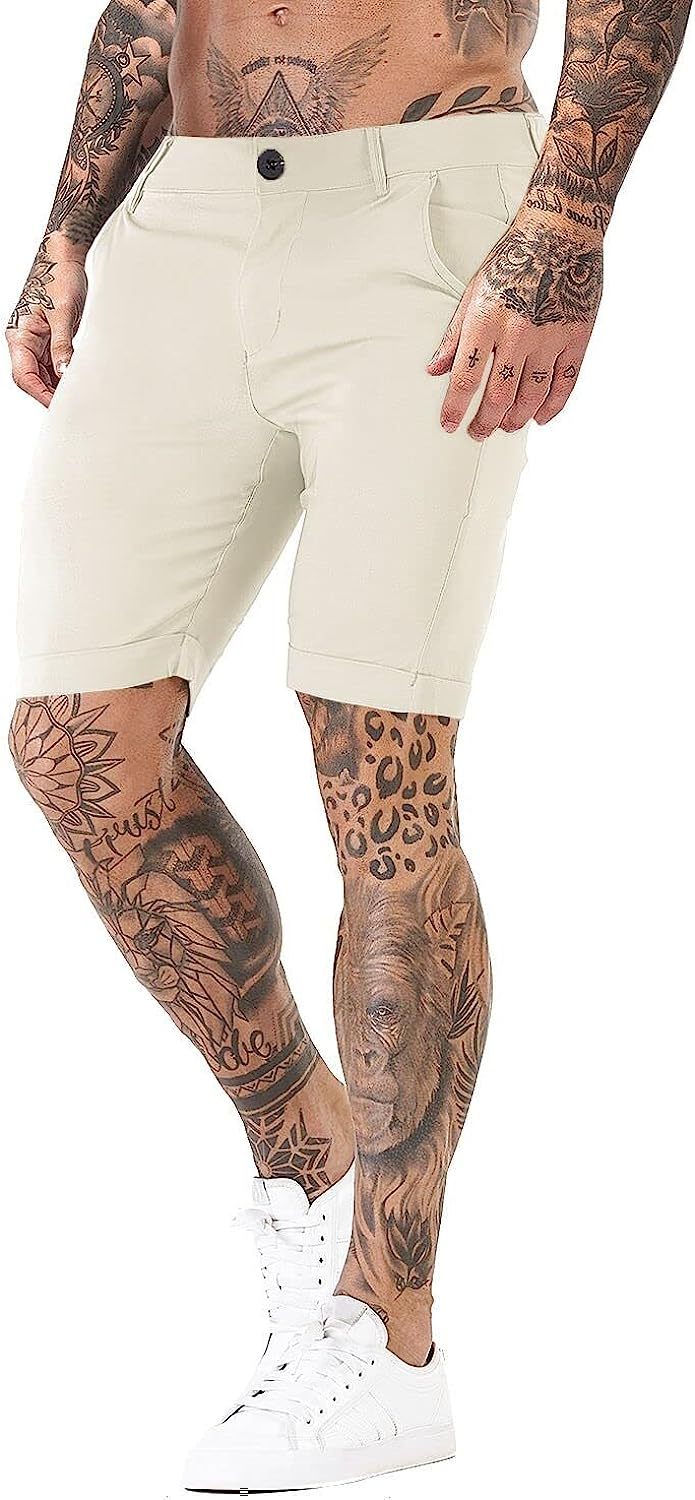 Stretch Chino Short Pants-Waves And Trunks