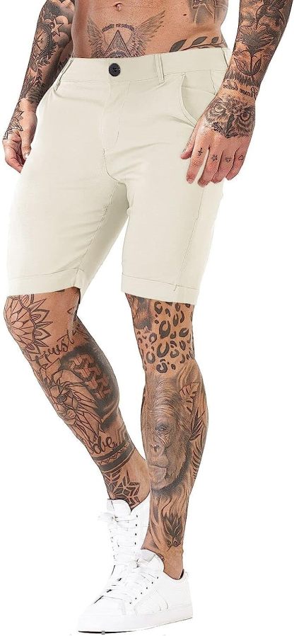 Stretch Chino Short Pants-Waves And Trunks