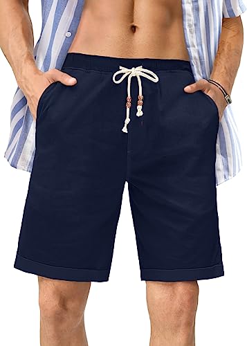 Adjustable Casual Summer Beach Shorts-Waves And Trunks