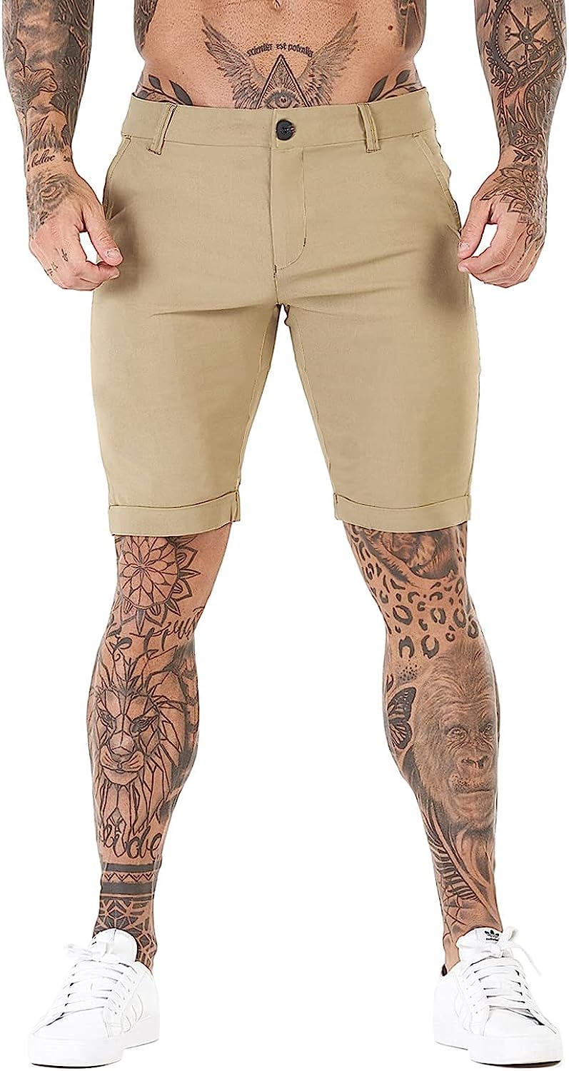 Stretch Chino Short Pants-Waves And Trunks