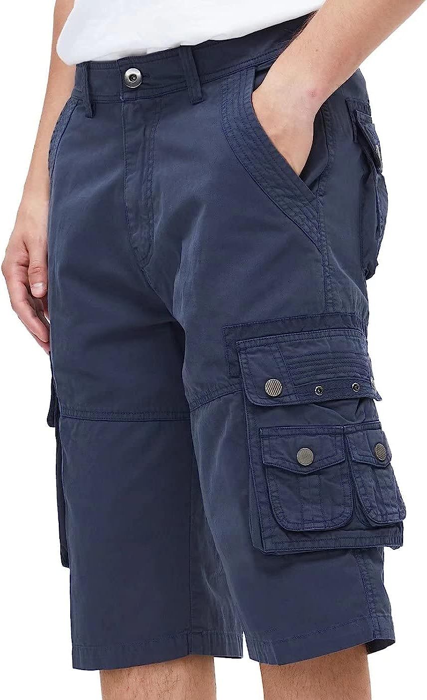 Multi Pocket Cotton Shorts-Waves And Trunks