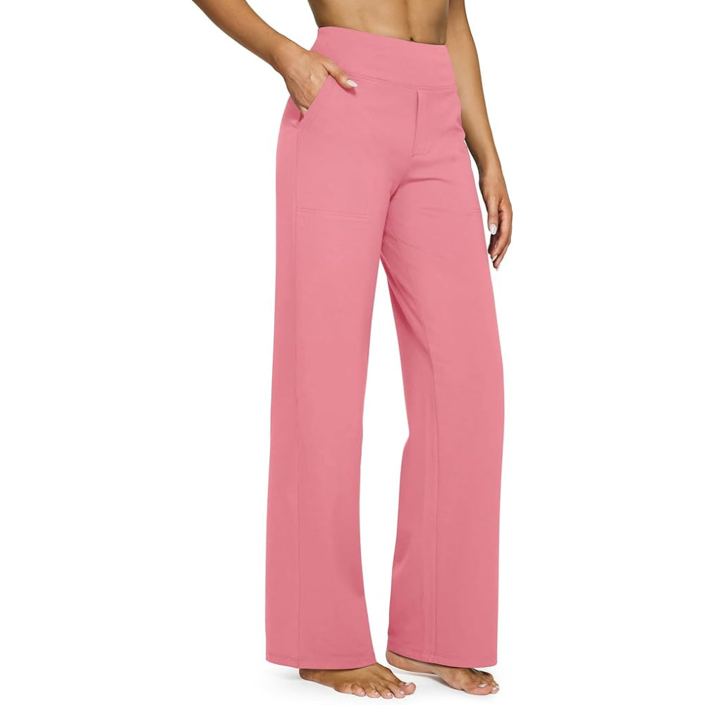 Comfortable Fit Yoga Pants With Pockets-Waves And Trunks