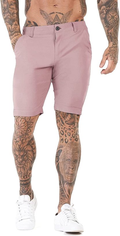 Stretch Chino Short Pants-Waves And Trunks