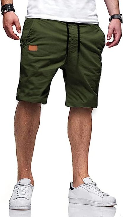Casual Summer Drawstring Closure Beach Shorts-Waves And Trunks