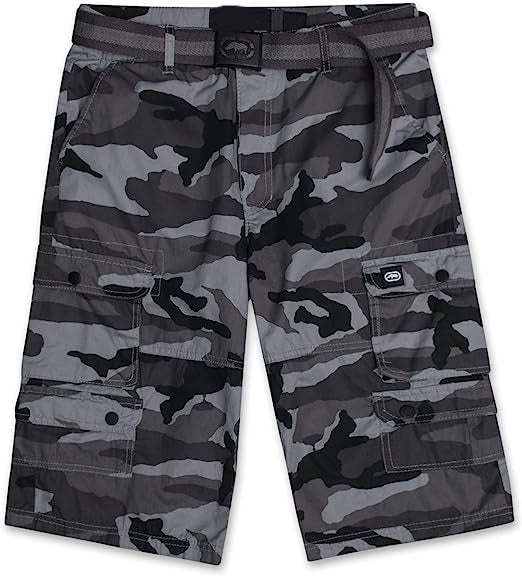 Cargo Shorts With Belt-Waves And Trunks