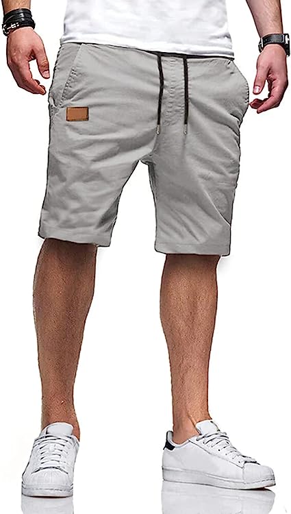 Casual Summer Drawstring Closure Beach Shorts-Waves And Trunks