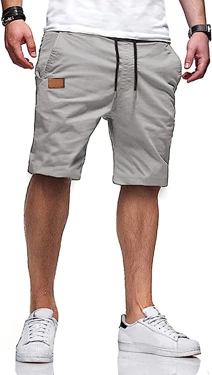 Casual Summer Drawstring Closure Beach Shorts-Waves And Trunks