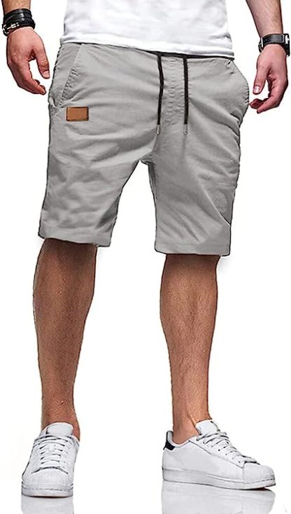 Casual Summer Drawstring Closure Beach Shorts-Waves And Trunks