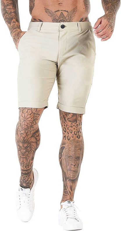 Stretch Chino Short Pants-Waves And Trunks
