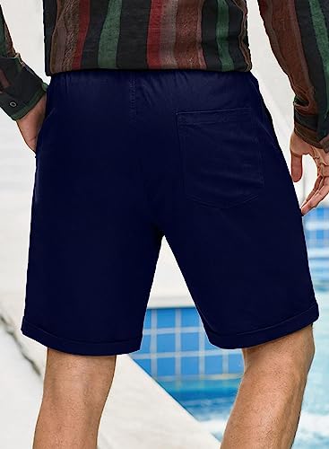 Adjustable Casual Summer Beach Shorts-Waves And Trunks