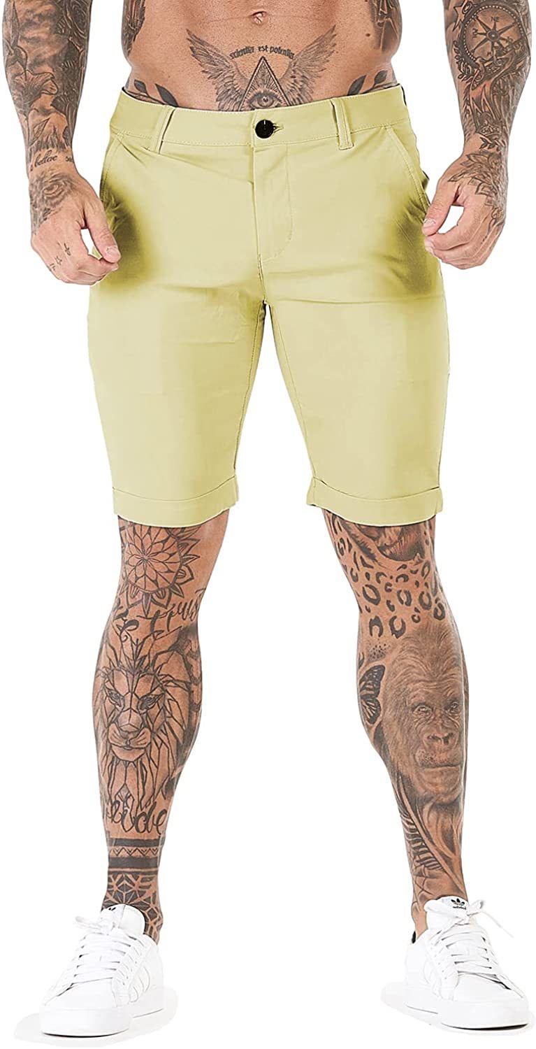 Stretch Chino Short Pants-Waves And Trunks