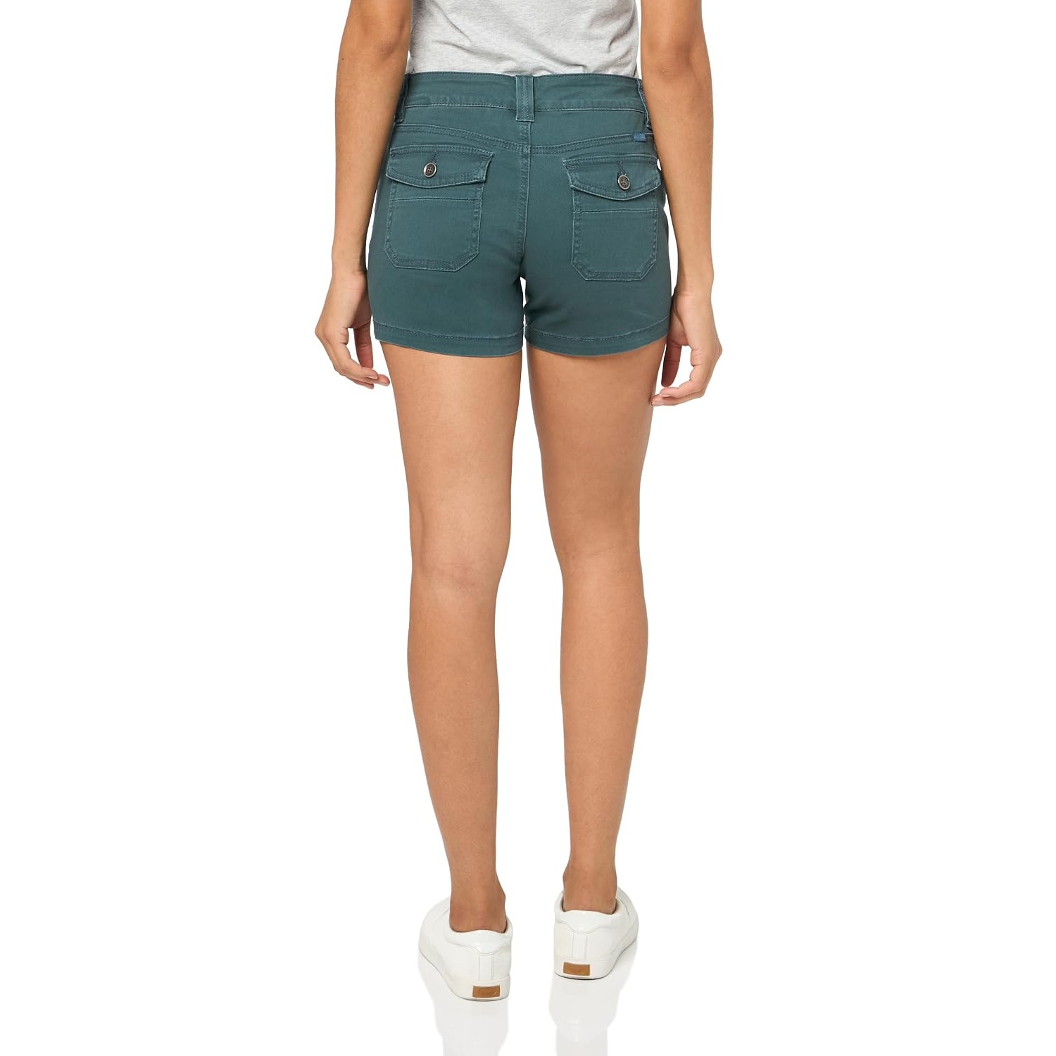 Button Style Comfy Stretchable Shorts For Women
