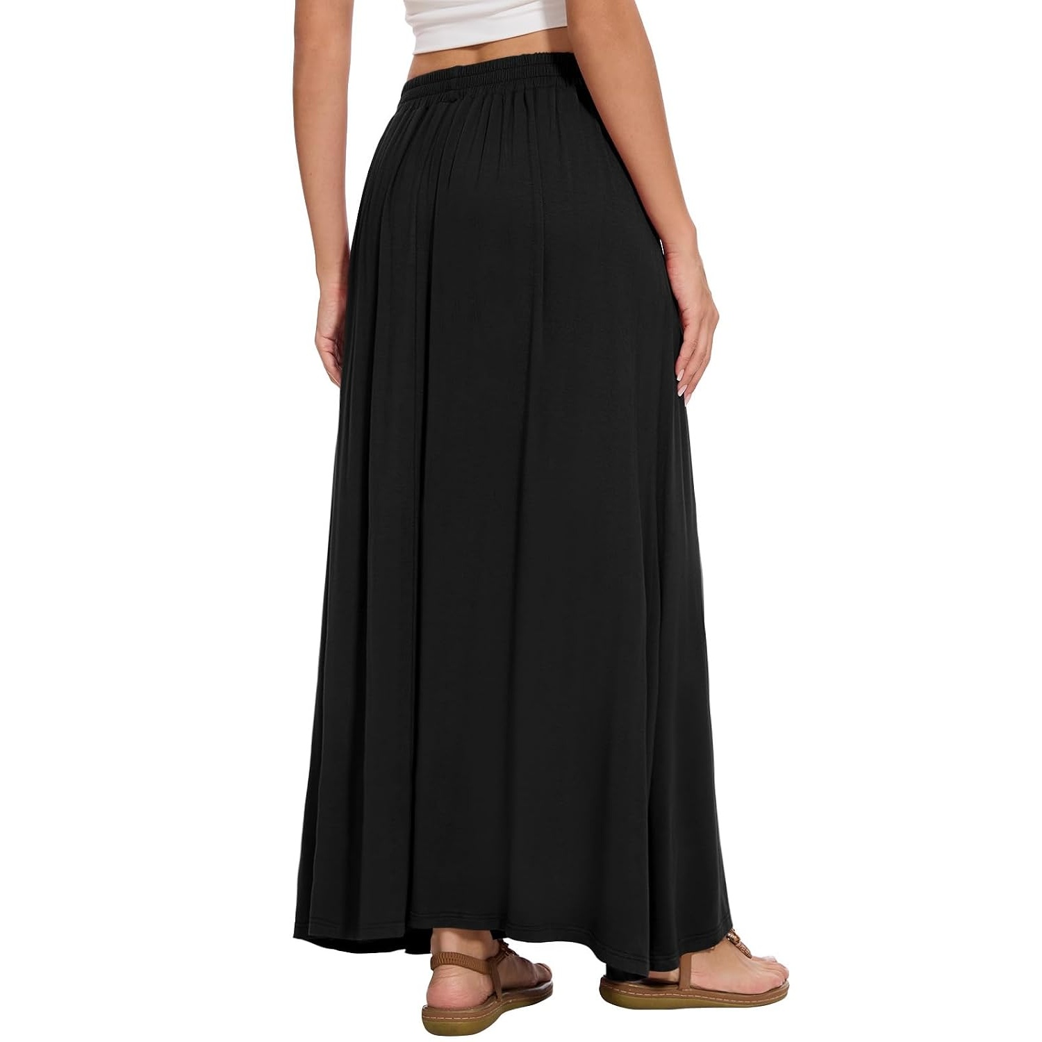 Casual Flowy A line Skirt With Pockets For Women