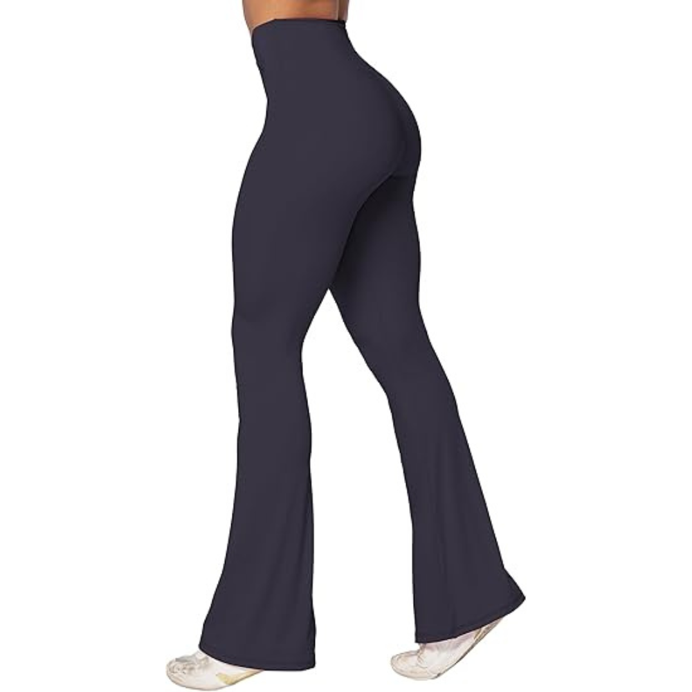 Flared Stretch Fit Yoga Pants-Waves And Trunks