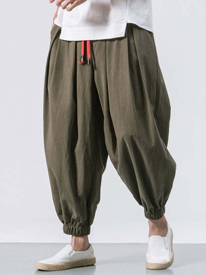 Harlan Loose Drawstring Pants-Waves And Trunks