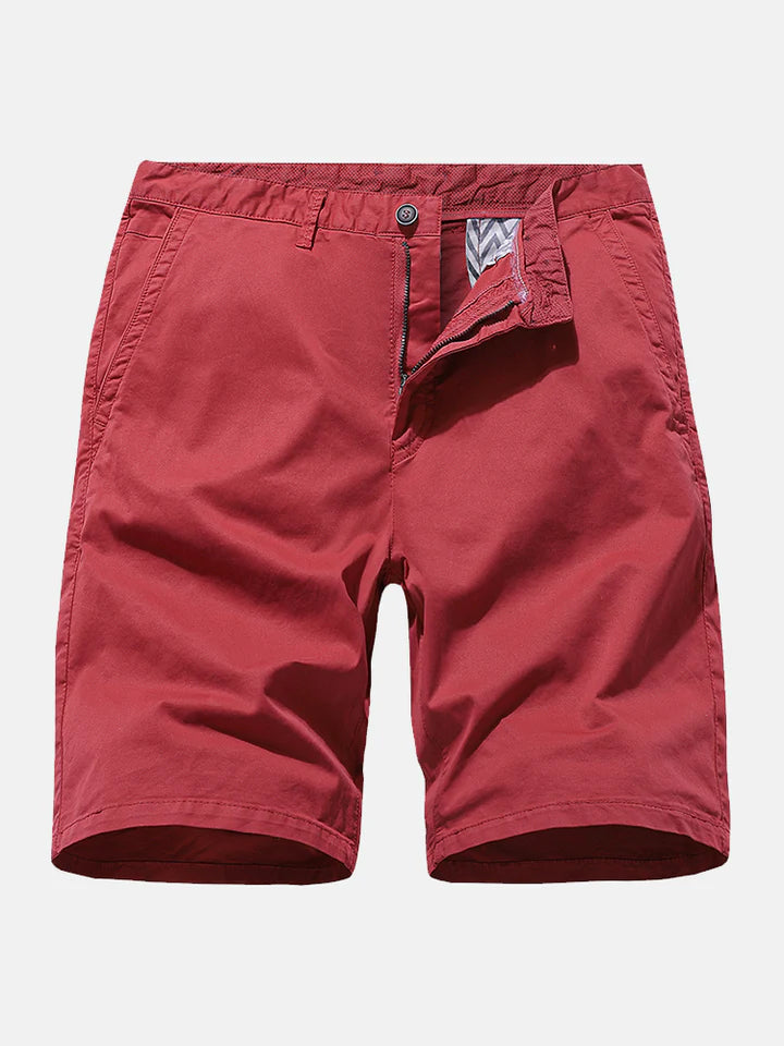 Plain Chino Shorts With Pocket-Waves And Trunks