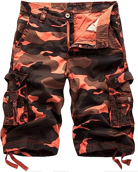 Cotton Fit Cargo Shorts-Waves And Trunks