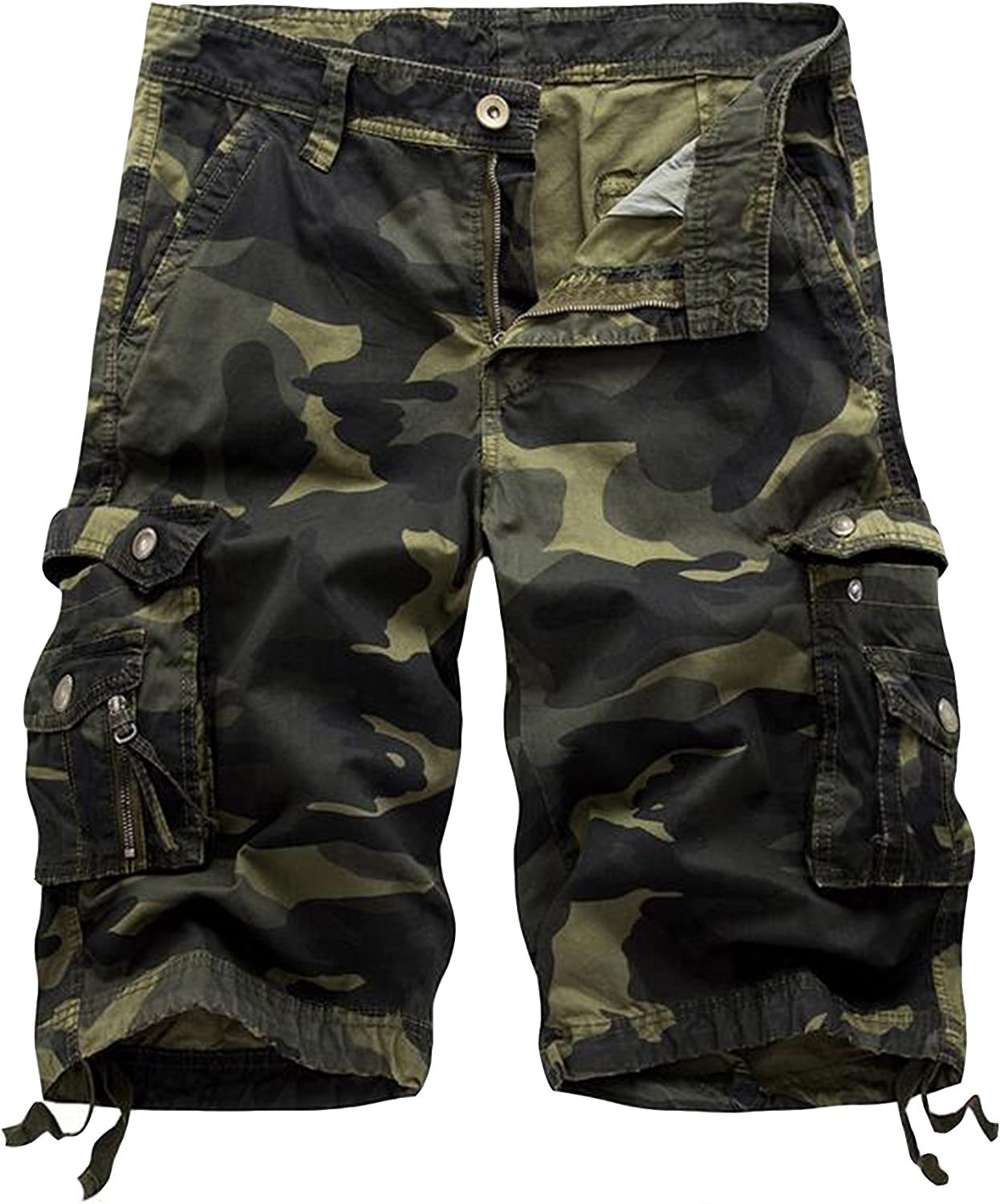 Camouflage Cargo Shorts-Waves And Trunks