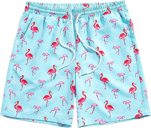 Printed Shorts With Pocket-Waves And Trunks