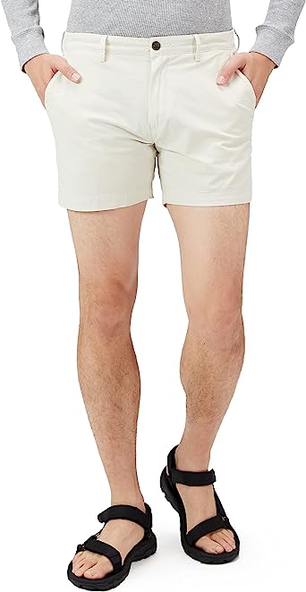 Slim Fit Flat Chino Short-Waves And Trunks