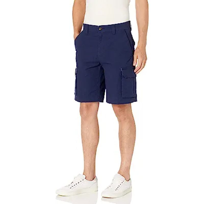 Lightweight Button Closure Cargo Short-Waves And Trunks