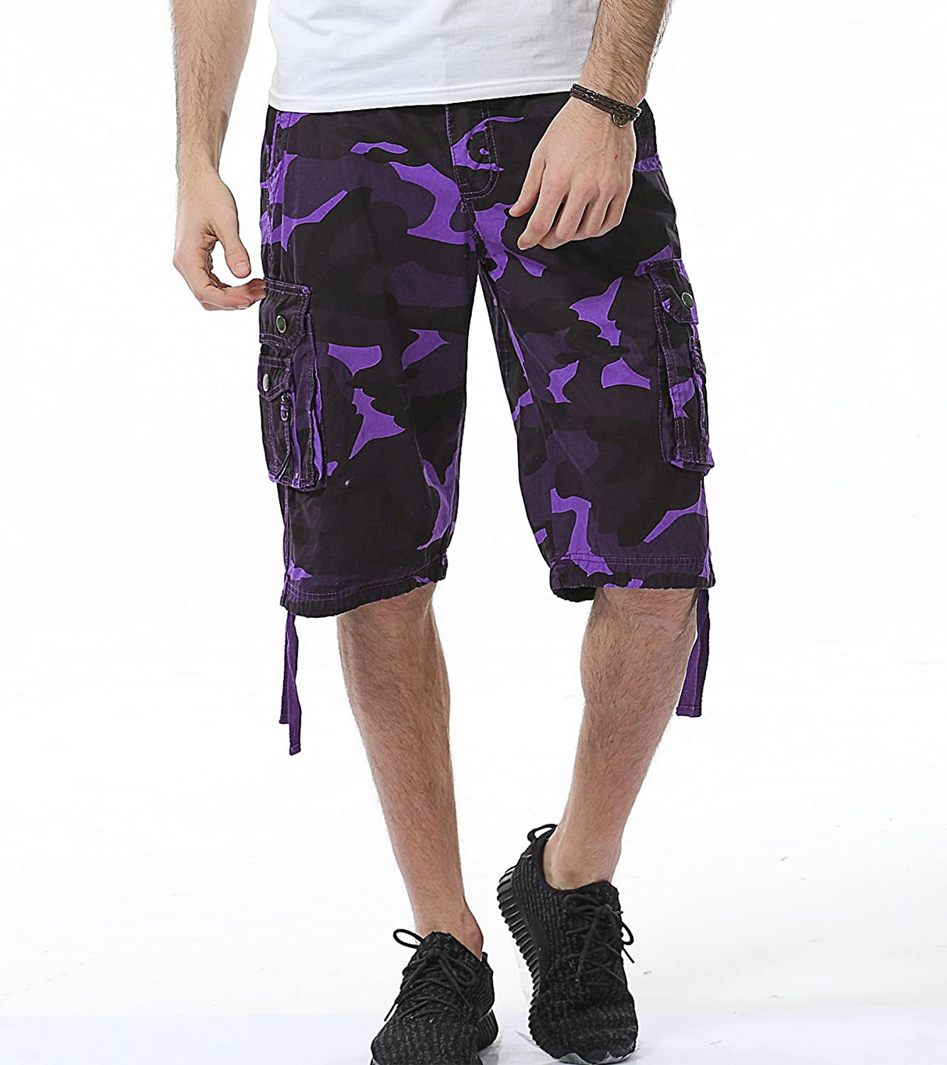 Camouflage Cargo Shorts-Waves And Trunks