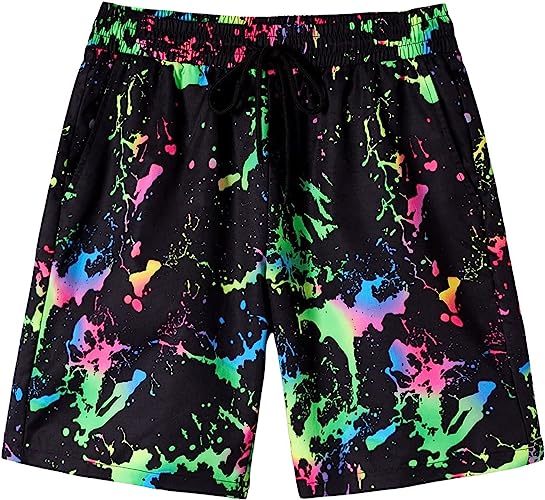 Printed Shorts With Pocket-Waves And Trunks
