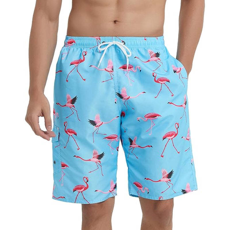 Tropical Swim Shorts – Vibrant Mid-Length Swimwear for Men