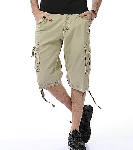 Cotton Fit Cargo Shorts-Waves And Trunks