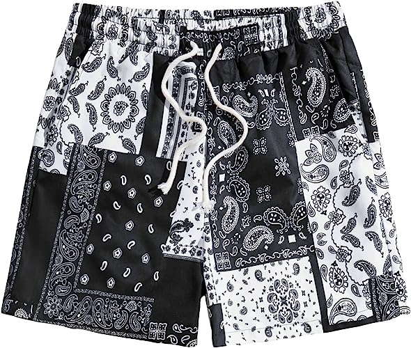 Printed Shorts With Pocket-Waves And Trunks